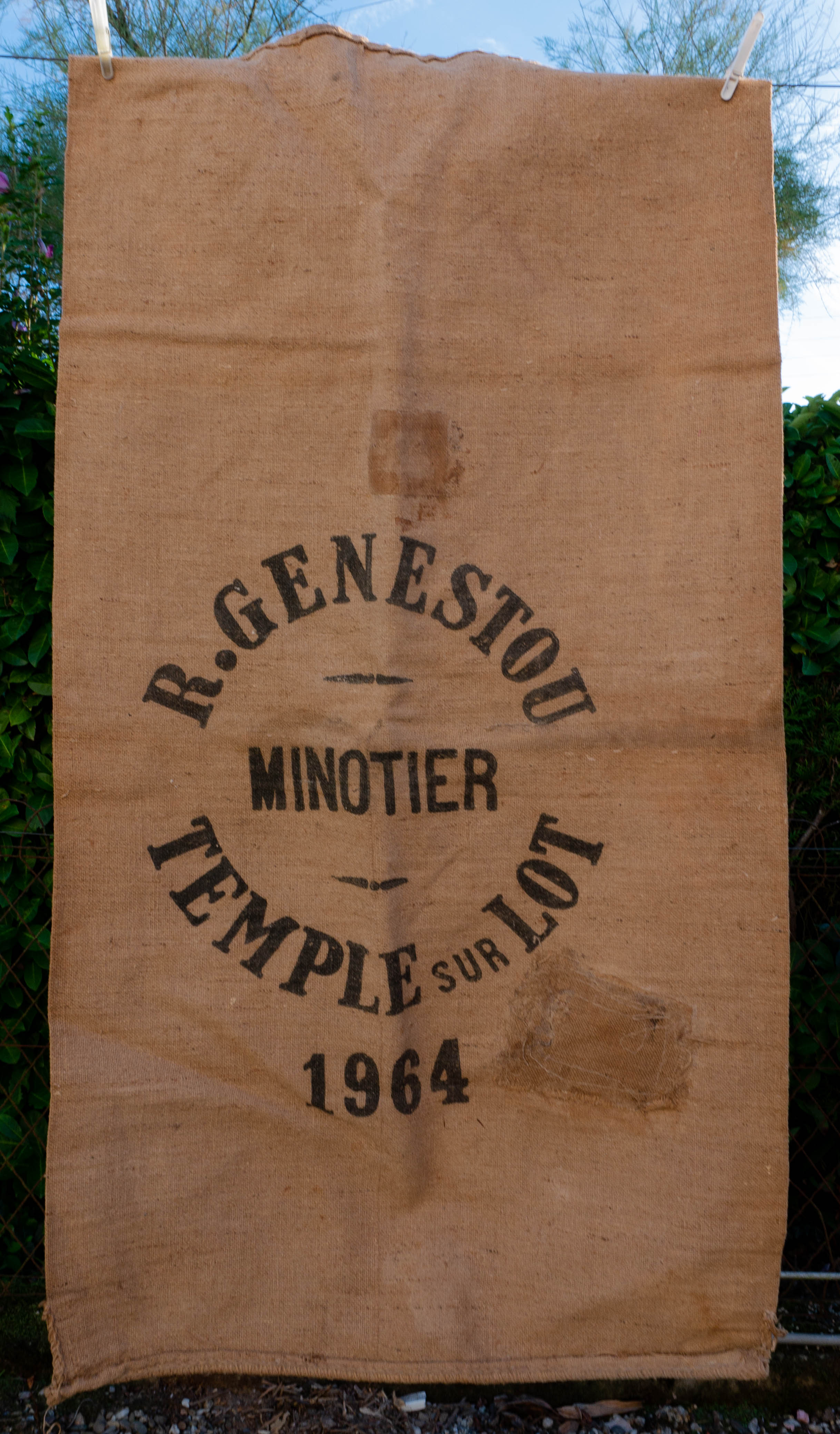 Burlap bag 1964
