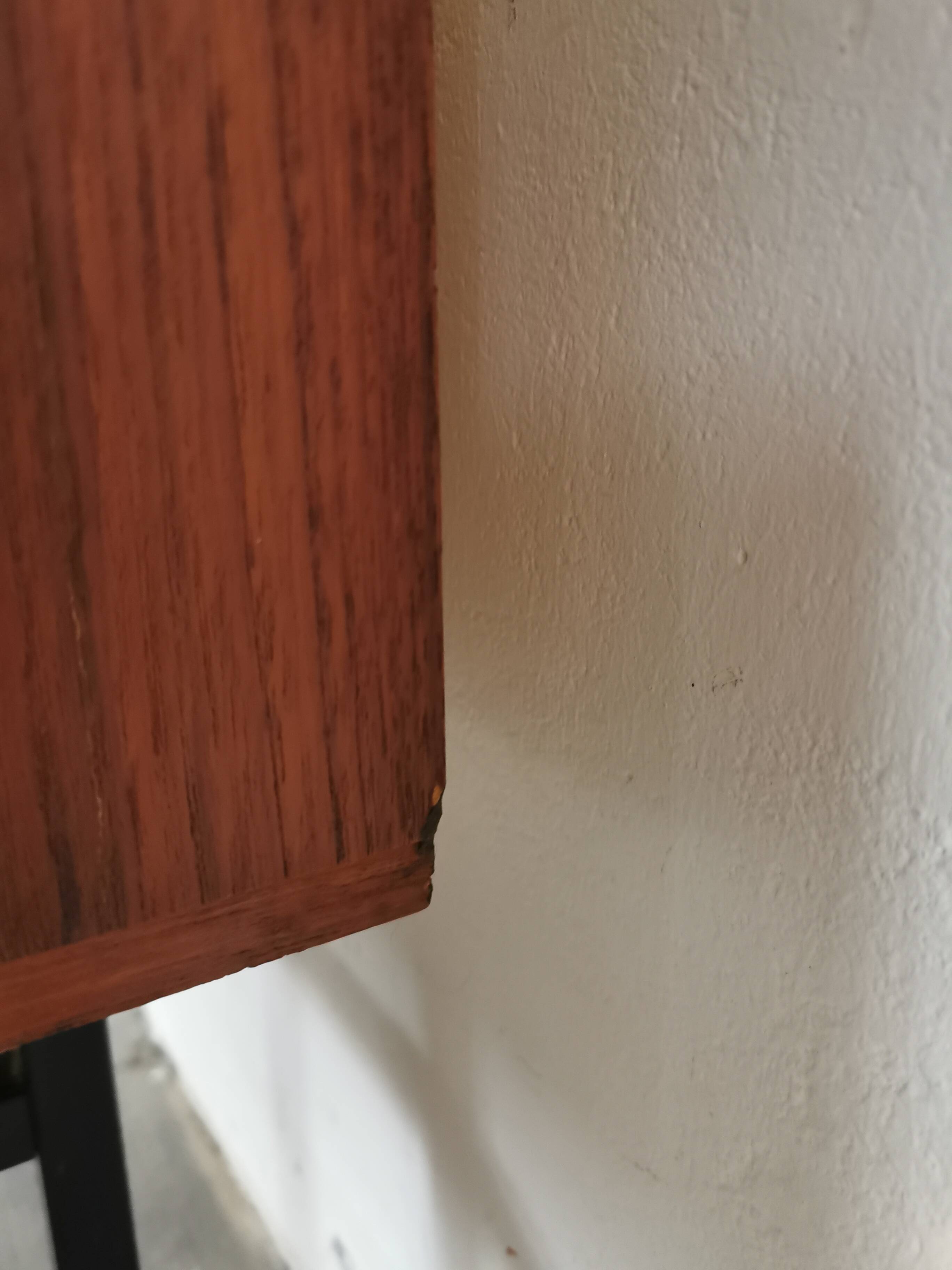 Small teak and metal sideboard, 70s