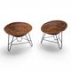 Pod Chairs – Pair of Rattan/Wicker Lounge Chairs on Metal Frame, 1970