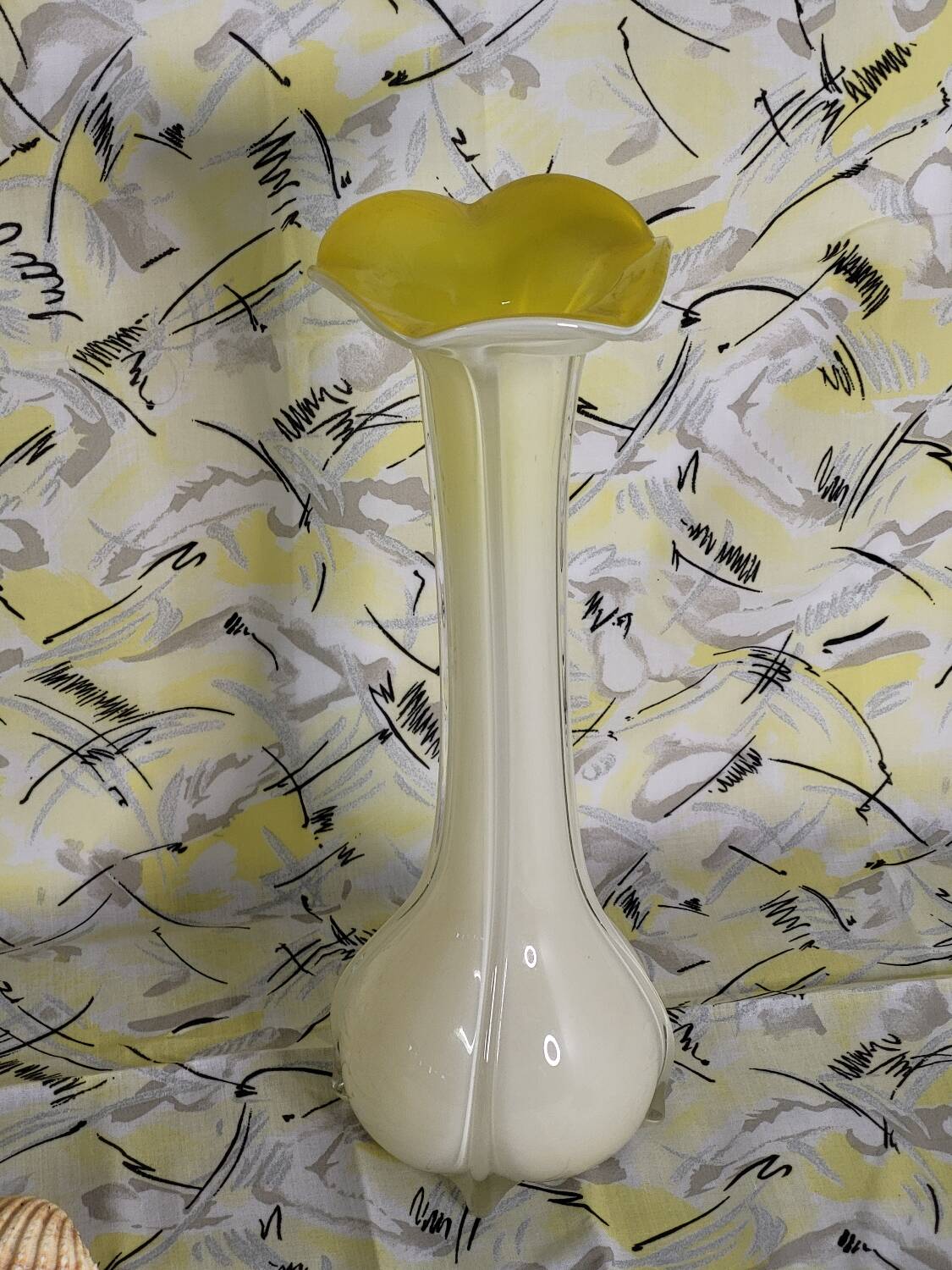 Vase vintage jaune