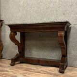 Console with crosses empire era mahogany around 1810-1820