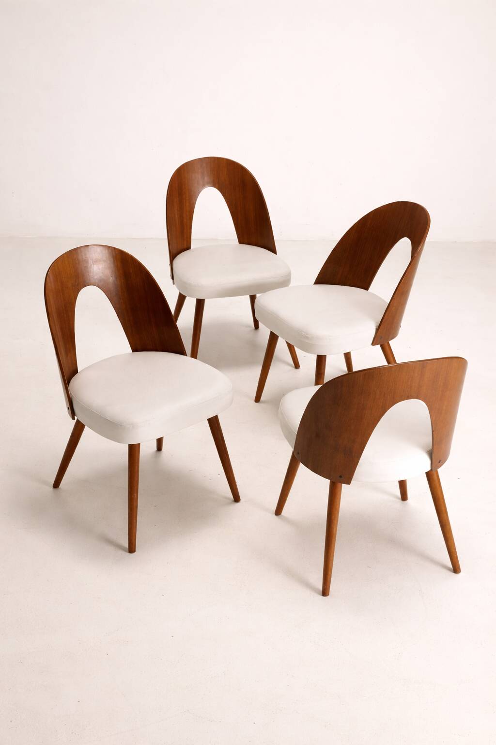 Set of four dining chairs, Antonín Šuman, 1960s, Czechoslovakia