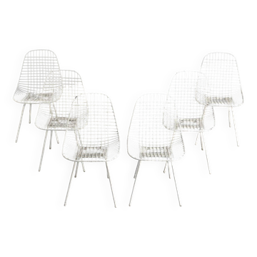 Set of 6 "Bikini" chairs by Charles & Ray Eames for Herman Miller, 1951