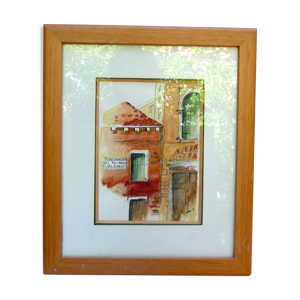 Peinture d'un coin à venice-souvenir