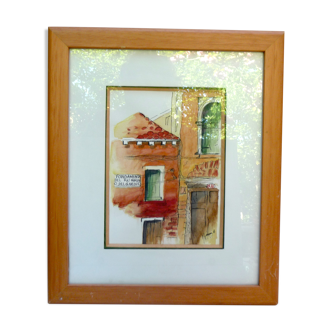 Painting of a corner in venice-souvenir original signed framed