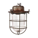 Industrial cage lamp green