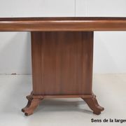 Table rectangulaire en acajou massif et plaqué 1930/1940