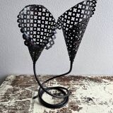 Perforated metal tealight candle holder