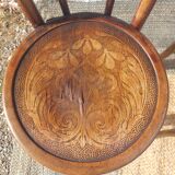 Lot de 5 chaises bistrot Buchon en bois courbé