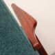 1960s armchair high back in teak, restored