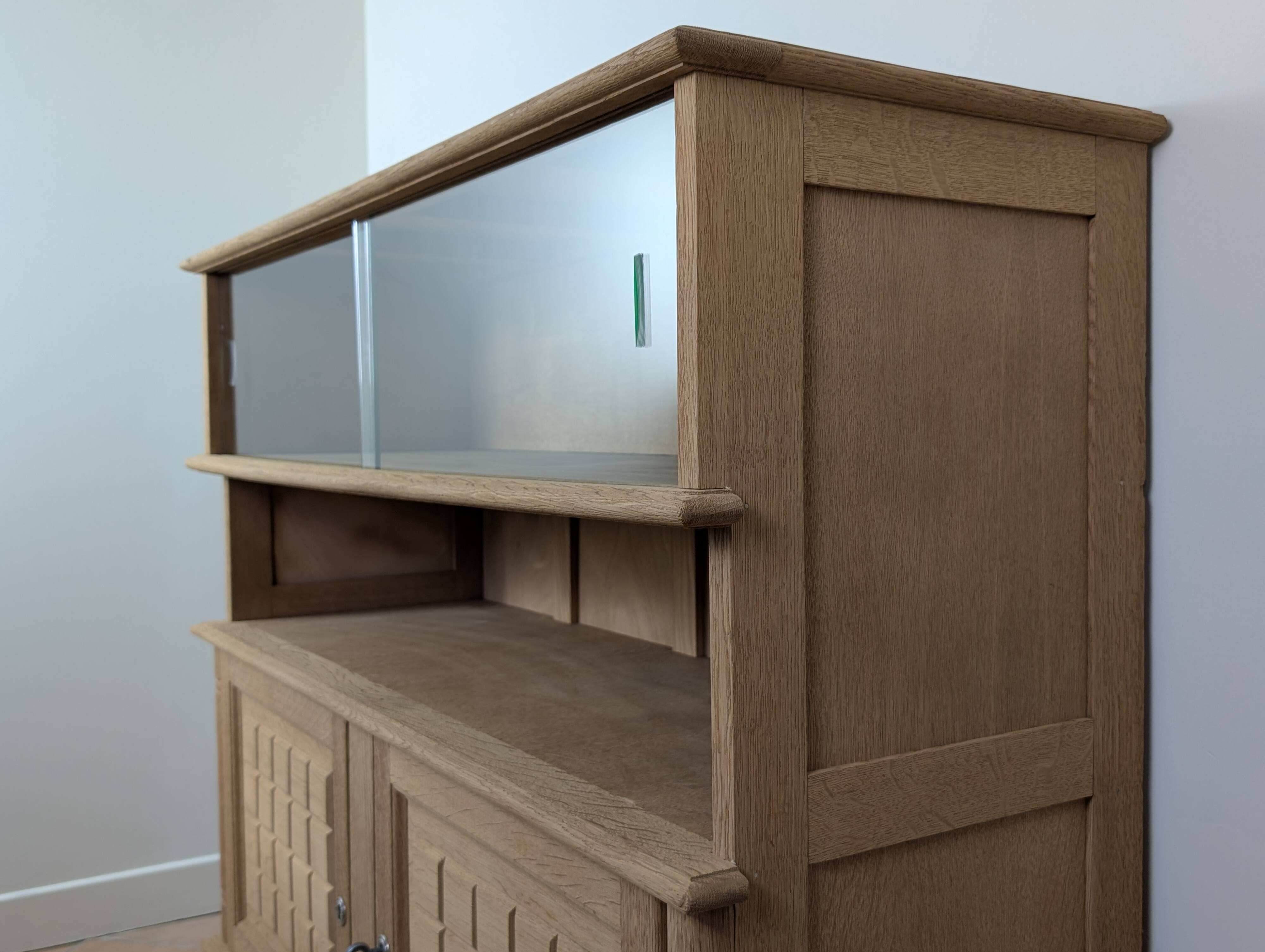 Raw oak sideboard
