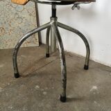Wood and metal workshop chair