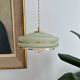 Suspension in green granite glass with gold edging - 4 copies in stock