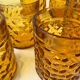 Verres ambres vintage