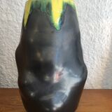 Black vase of the years 50 Luneville