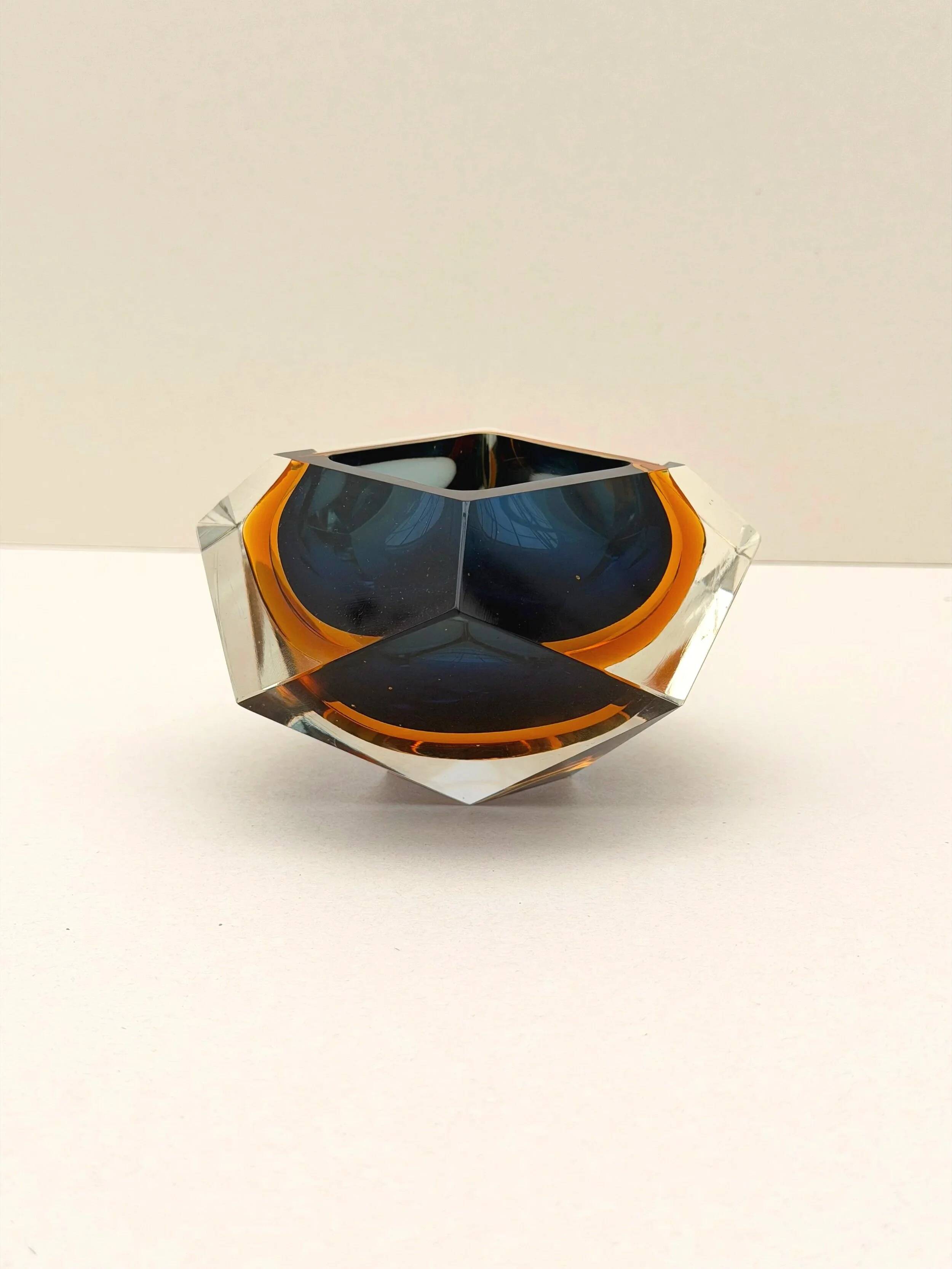 Sunk dish - Murano blown glass, Italy 1970