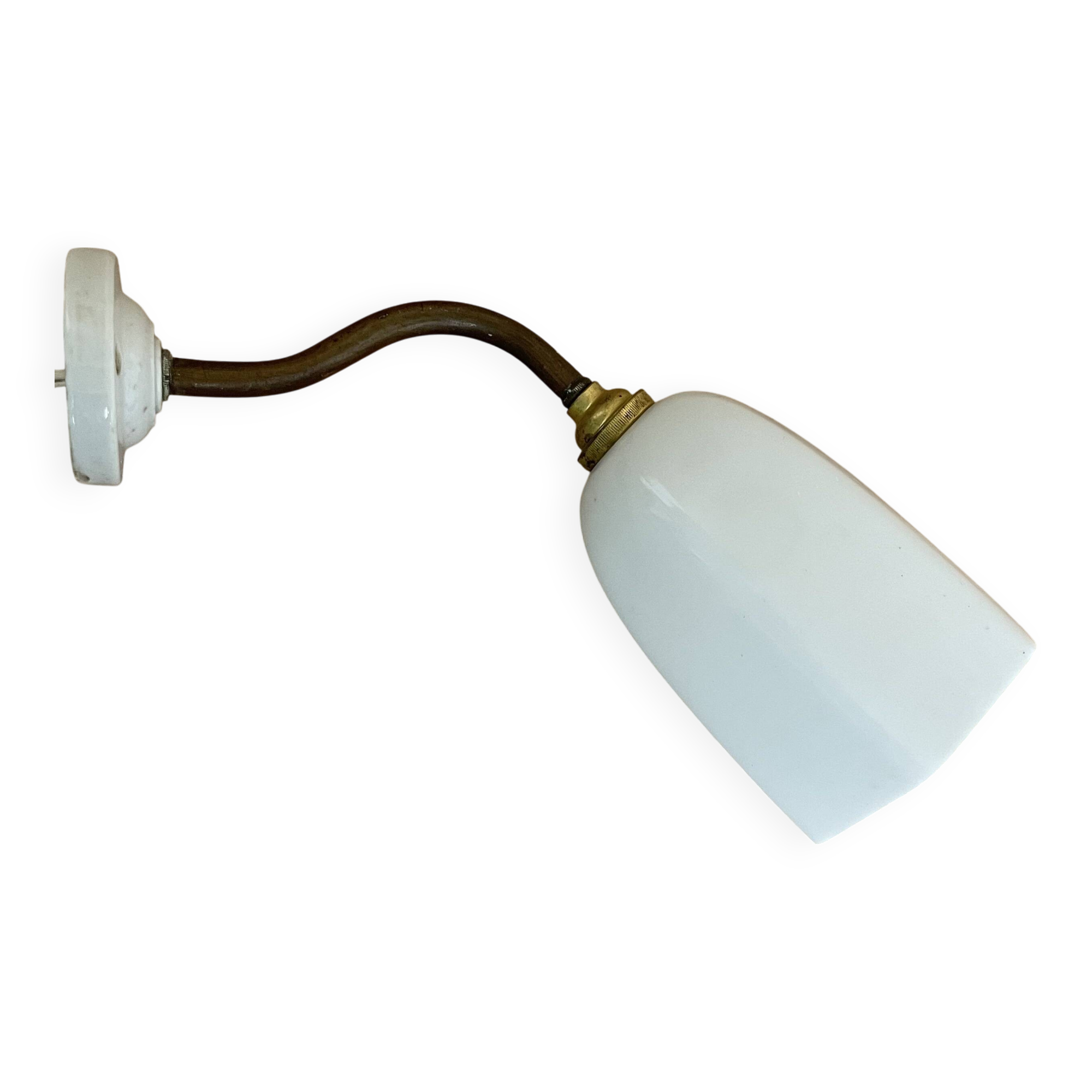 Antique Art Deco swan neck wall light