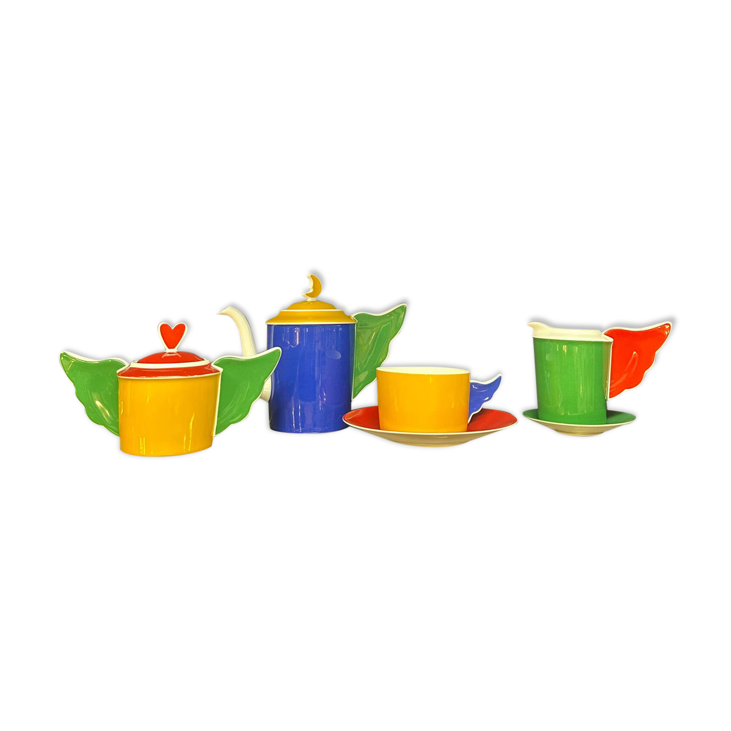 Tea service Anges JC de Castelbajac x Limoges porcelain