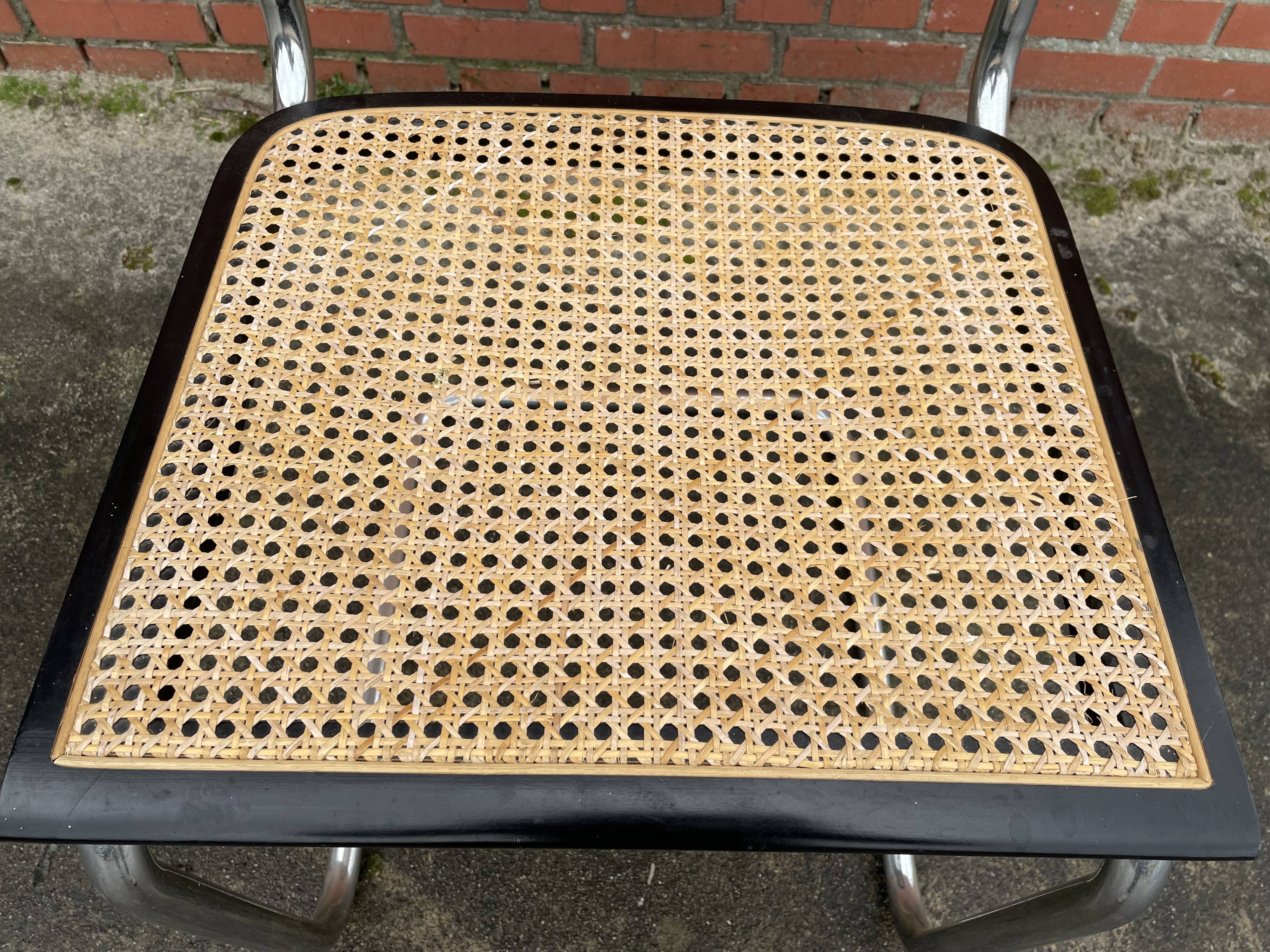 Cesca design chair b32 model black and chrome