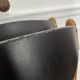2 folding chairs wood and skaï