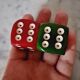 Vintage salt and pepper shaker dice in bakelite