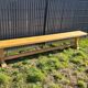 Banc de monastère en chêne massif