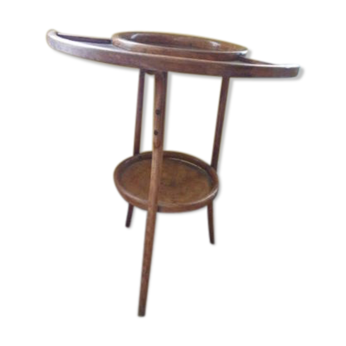 Barbière table de toilette bois courbé