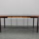 1960s Danish extendable palisander dining table, 4 leaves, restored