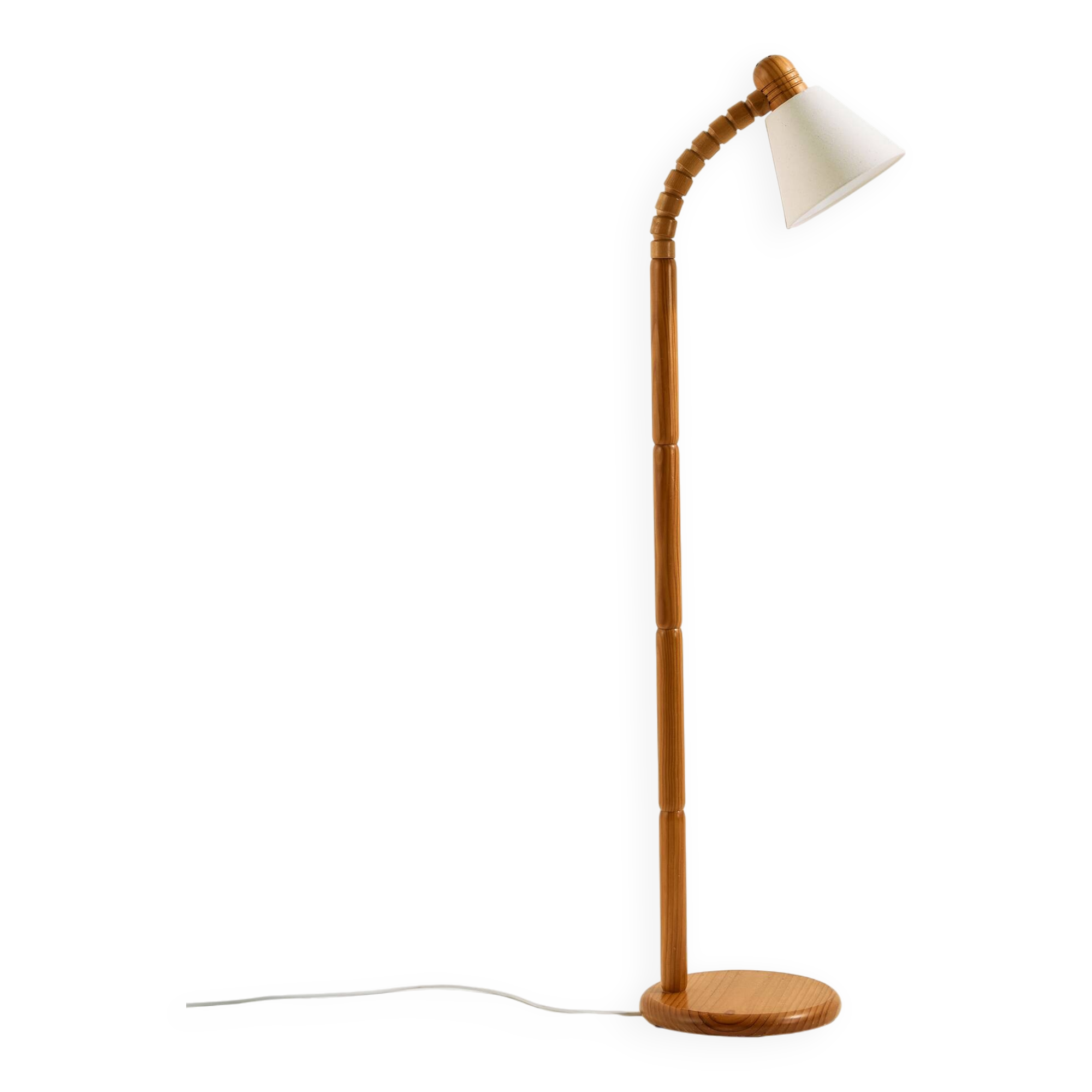 Pine floor lamp for Solbackens Svarveri