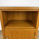 Pair of bedside tables blond wood and vinyl Jantzi 1966