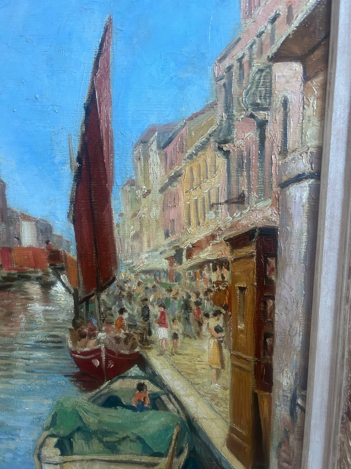 Oil on canvas representing Venice.