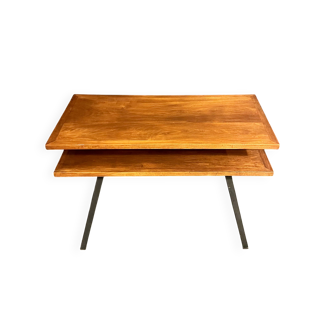 Table à double plateau en teck