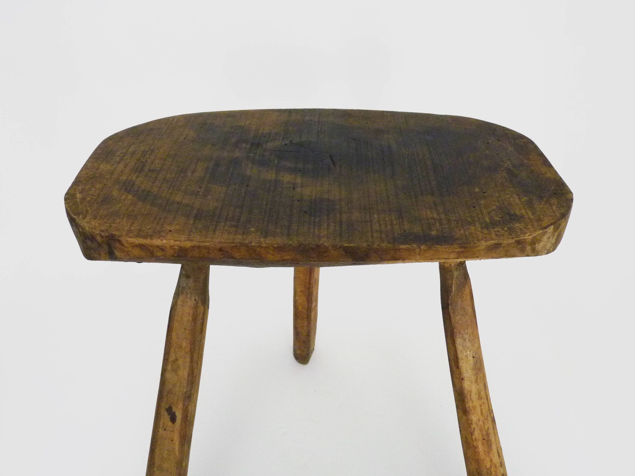 Tripod trading stool, peasant art Ariège, France nineteenth century