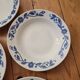 Set of 7 floral pattern soup plates ЗиК