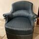 Fauteuil crapaud bleu