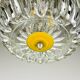 Suspension italienne jaune du milieu du siècle, années 1960
