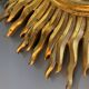 Large sunburst mirror, witch's eye shape, 50cm diameter, convex, vintage 1960s