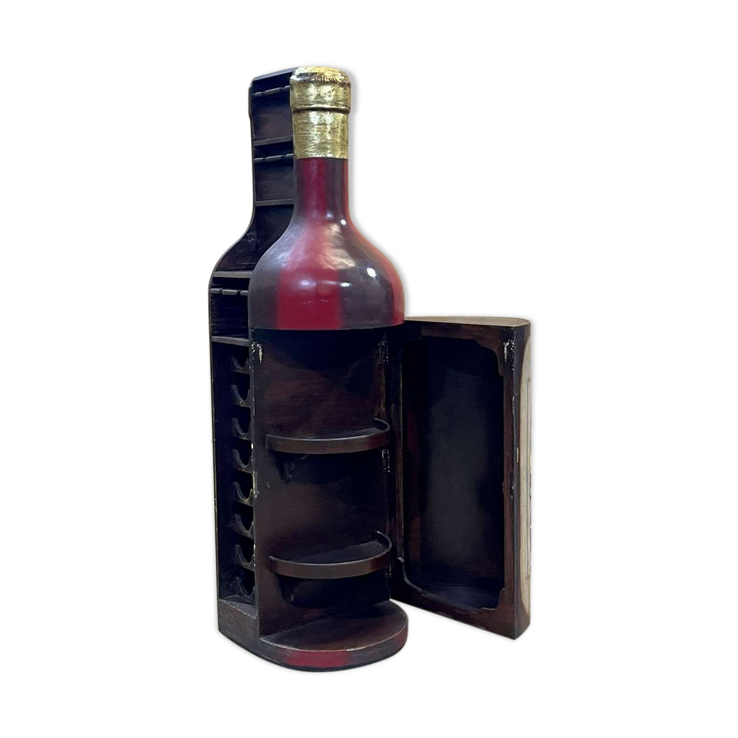 Advertising bar furniture in the shape of a giant wine bottle 90s