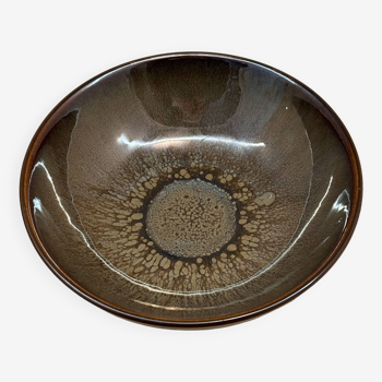 Brown stoneware bowl