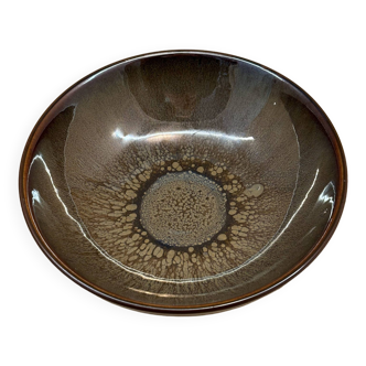 Brown stoneware bowl