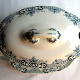 Sauce boat couvert, terre de fer gris-bleu: saïgon, choisy le roi hb & cie.