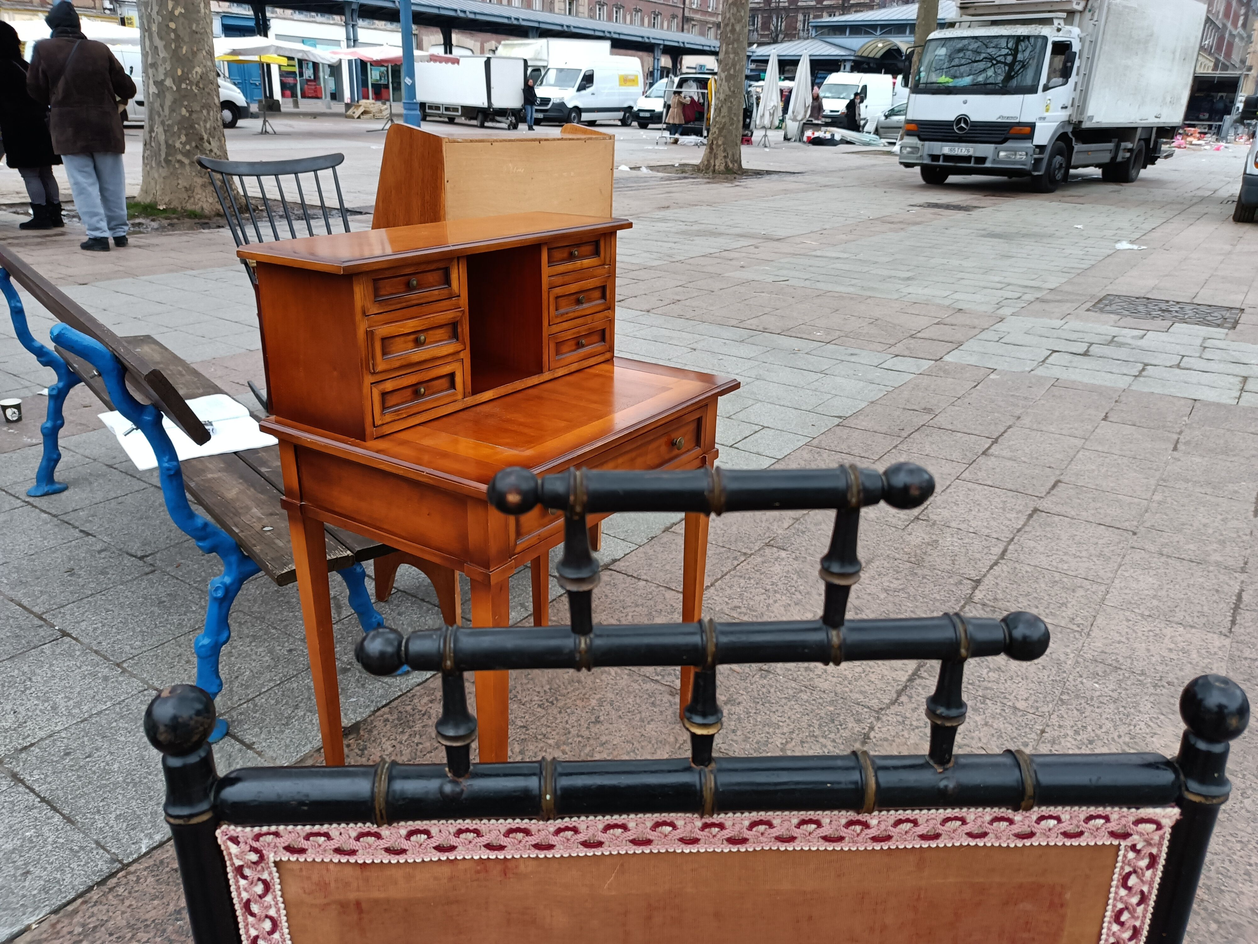 Old blackened wood Napoleon III era