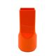 Studio Opi, vase en céramique orange de l'ère spatiale, Gabbianelli Italie ca. 1960