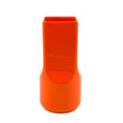 Studio Opi, vase en céramique orange de l'ère spatiale, Gabbianelli Italie ca. 1960