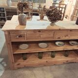 Open buffet in fir wood