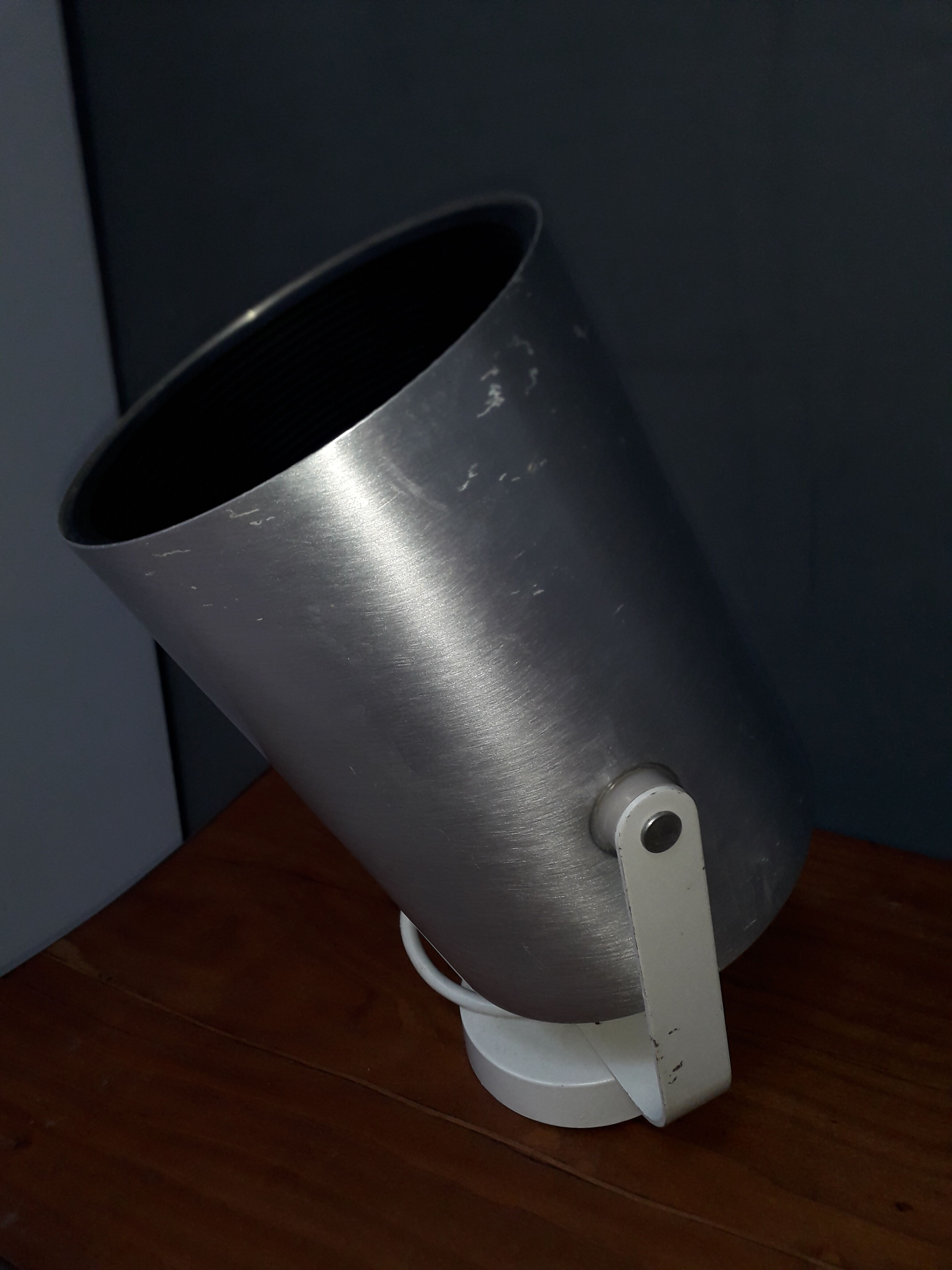 Rotaflex brushed metal spot pair