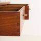 Danish vintage teak home office shelving unit, 1960s