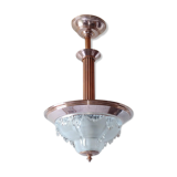 Ezan glass and copper hanging lamp