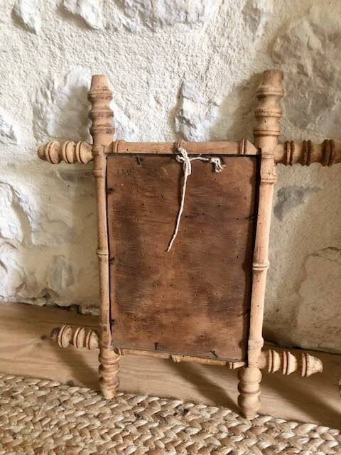 Small bamboo mirror from the 50s