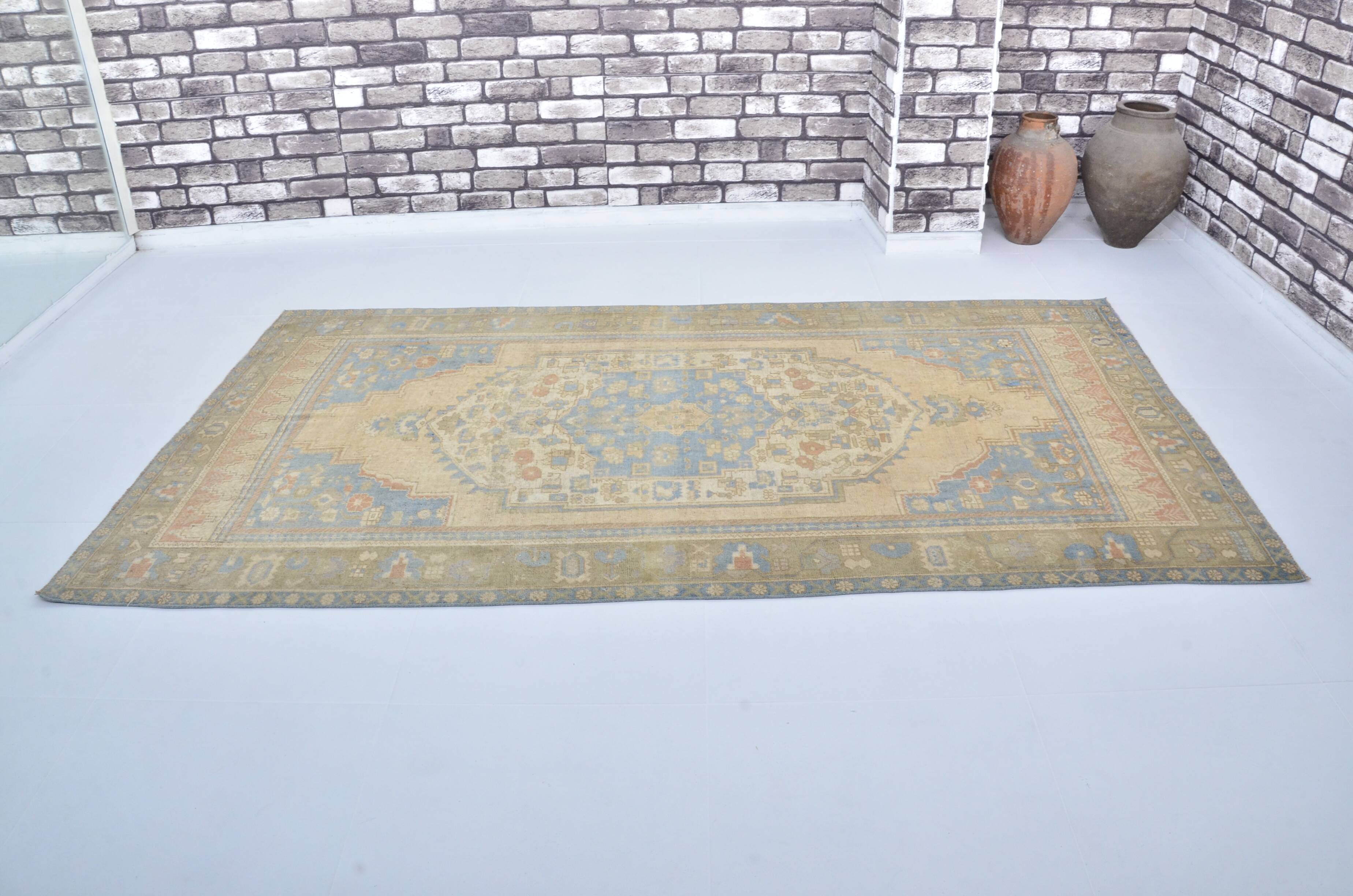 Handmade Oushak Floor Rug sku 3416